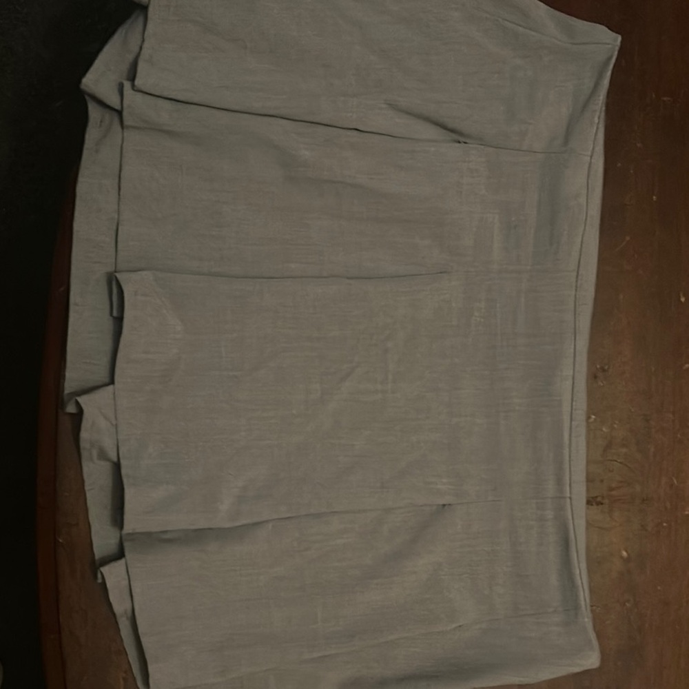 Ultra Flirt Gray Pleated Pencil Skirt